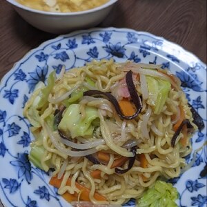 生姜でさっぱり☆塩醤油焼きそば